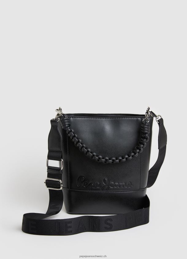 Umhängetasche mit zwei Henkeln Frauen Pepe Jeans Schwarz 84XH6T733