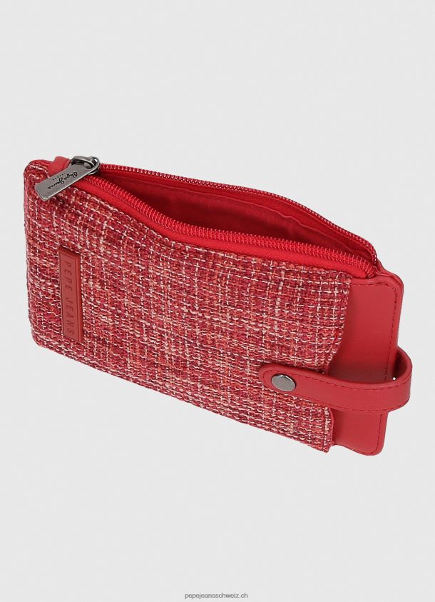 karierte Handytasche Frauen Pepe Jeans studiorot 84XH6T728