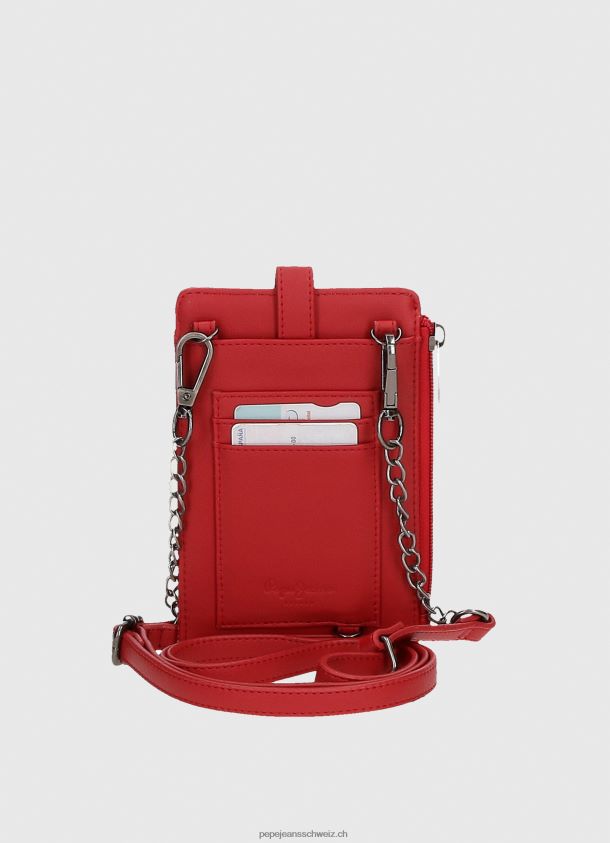 karierte Handytasche Frauen Pepe Jeans studiorot 84XH6T728