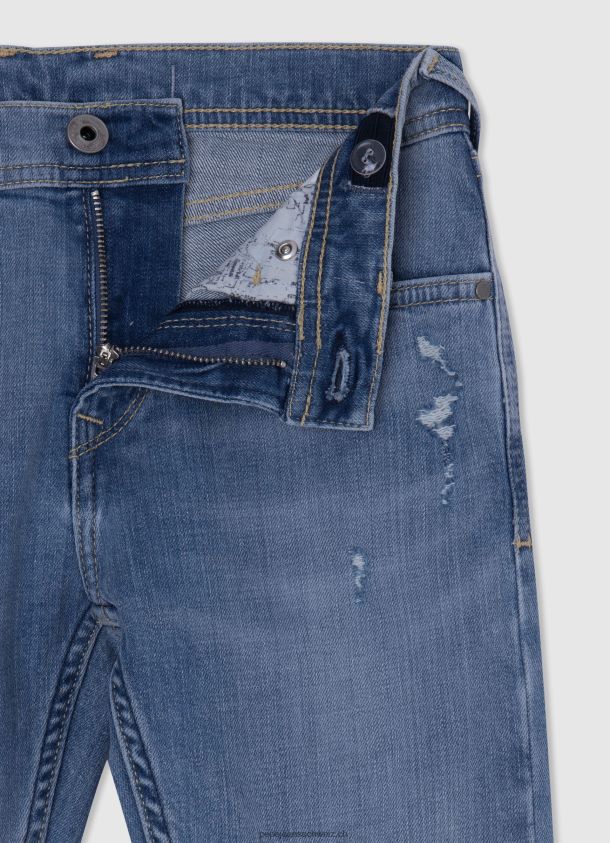 Skinny-Fit-Jeans mit niedriger Leibhöhe Junge Pepe Jeans Denim 84XH6T1579