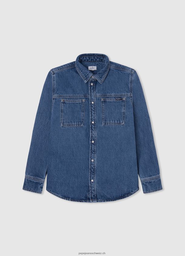 Jeans-Überhemd in normaler Passform aus Ceder Junge Pepe Jeans Denim 84XH6T1667