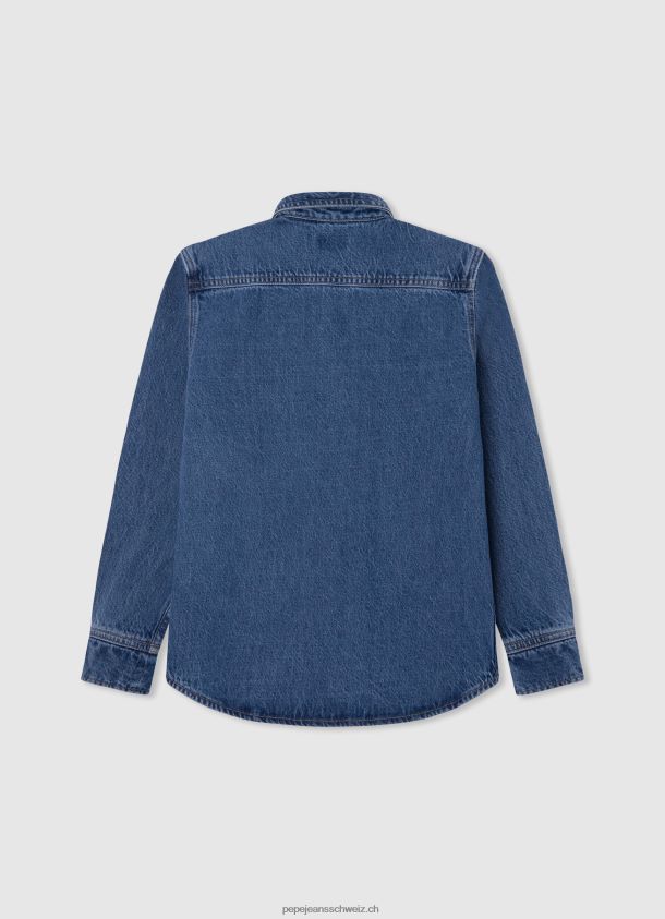 Jeans-Überhemd in normaler Passform aus Ceder Junge Pepe Jeans Denim 84XH6T1667