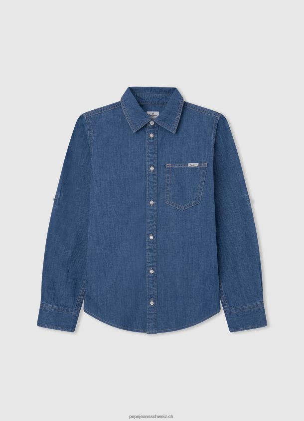 Jeanshemd in normaler Passform von Portez Junge Pepe Jeans Denim 84XH6T1660