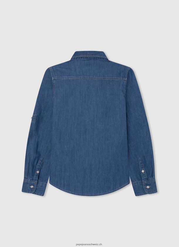 Jeanshemd in normaler Passform von Portez Junge Pepe Jeans Denim 84XH6T1660