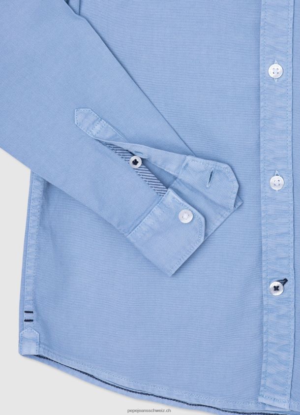 Marske Oxford-Hemd in normaler Passform Junge Pepe Jeans blau bleichen 84XH6T1656