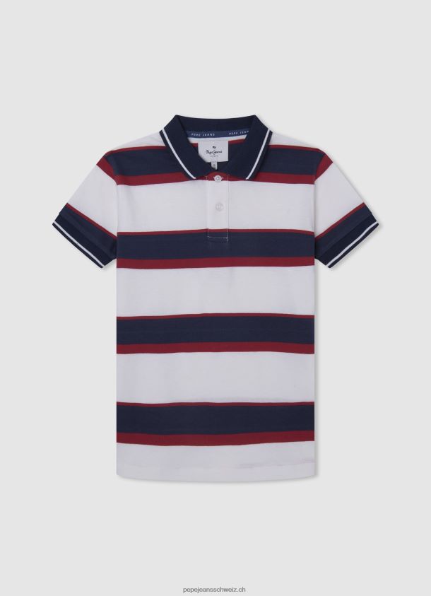 gesticktes Pikee-Poloshirt mit Logo Junge Pepe Jeans Rot 84XH6T1672