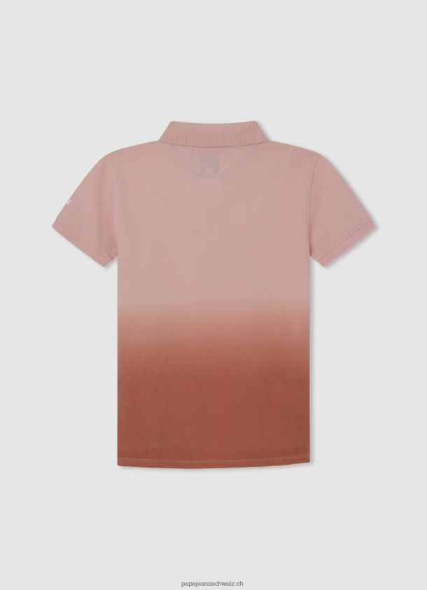 verblasstes Pikee-Poloshirt Junge Pepe Jeans Kürbis orange 84XH6T1668