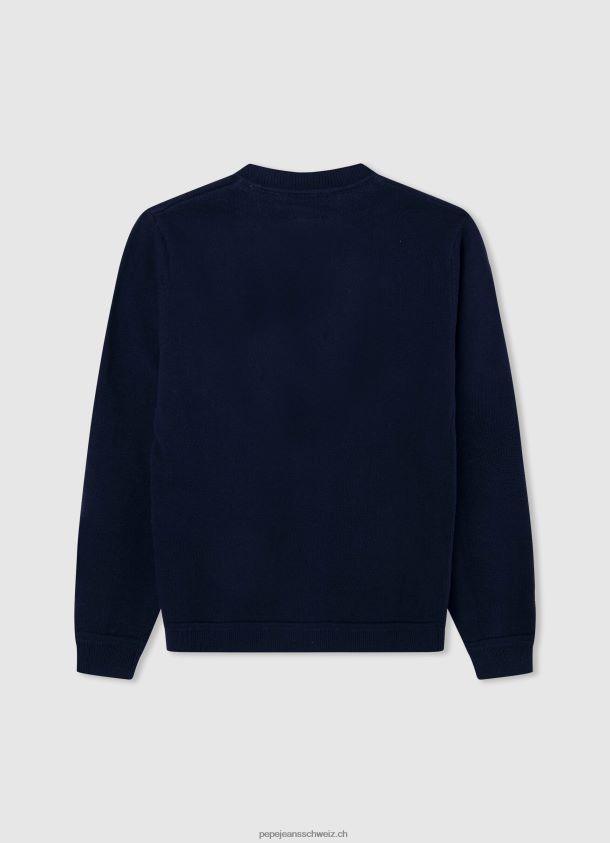 Baumwoll-Jersey mit besticktem Logo Junge Pepe Jeans dulwich 84XH6T1590