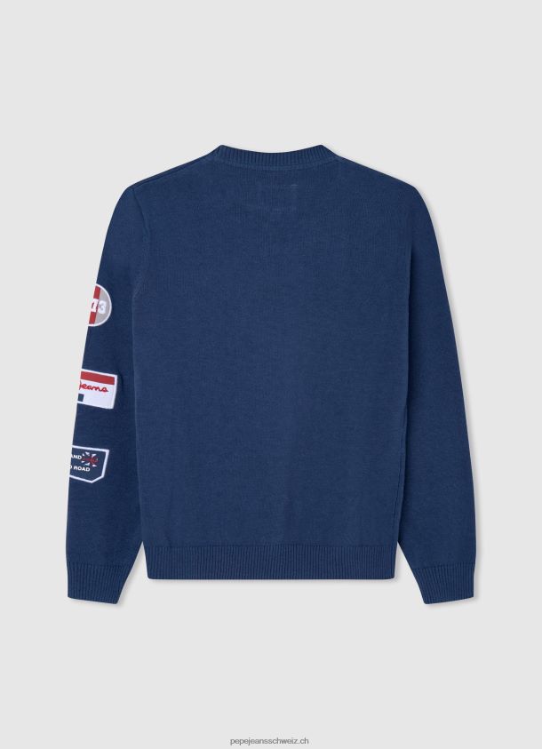 Baumwolljersey mit gepatchten Details Junge Pepe Jeans Jarman 84XH6T1597