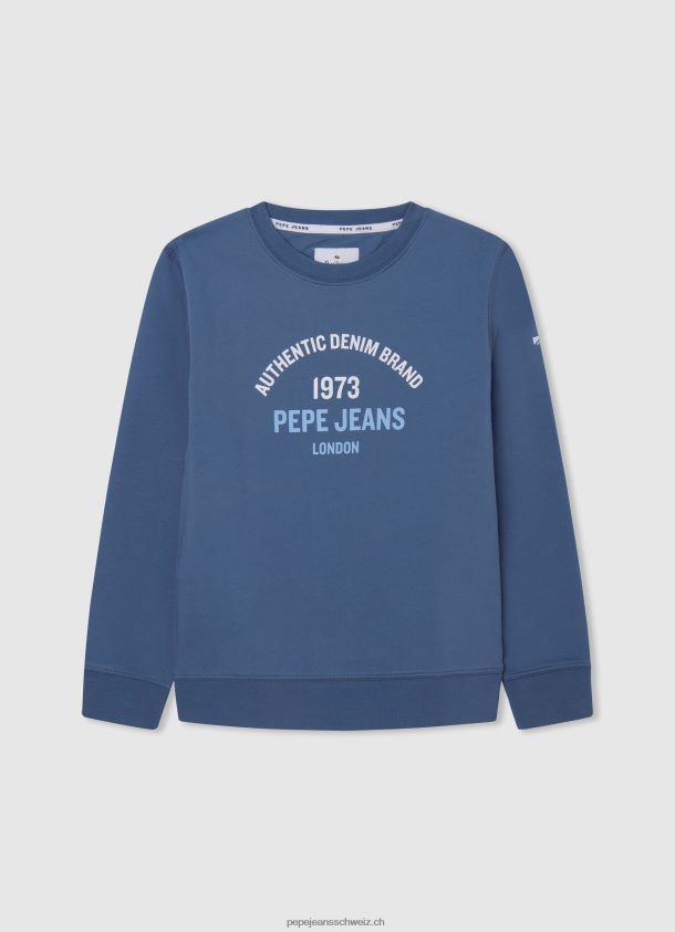 Baumwollpullover mit bedrucktem Logo Junge Pepe Jeans ozzy 84XH6T1593