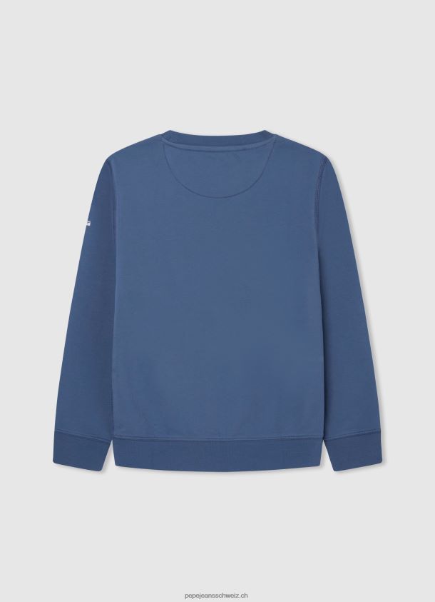 Baumwollpullover mit bedrucktem Logo Junge Pepe Jeans ozzy 84XH6T1593