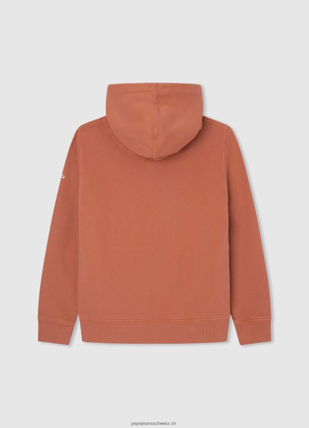 Pullover mit Kapuze aus Baumwolle Junge Pepe Jeans Kürbis orange 84XH6T1598