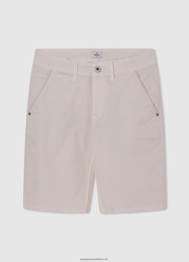 Chino-Shorts mit normaler Passform Junge Pepe Jeans Elfenbein 84XH6T1697