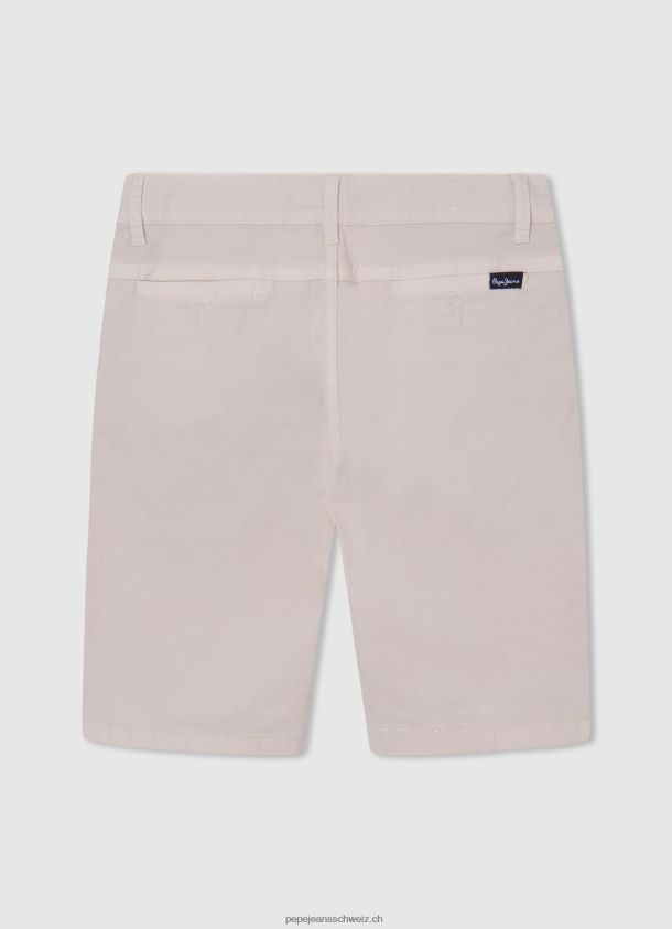 Chino-Shorts mit normaler Passform Junge Pepe Jeans Elfenbein 84XH6T1697