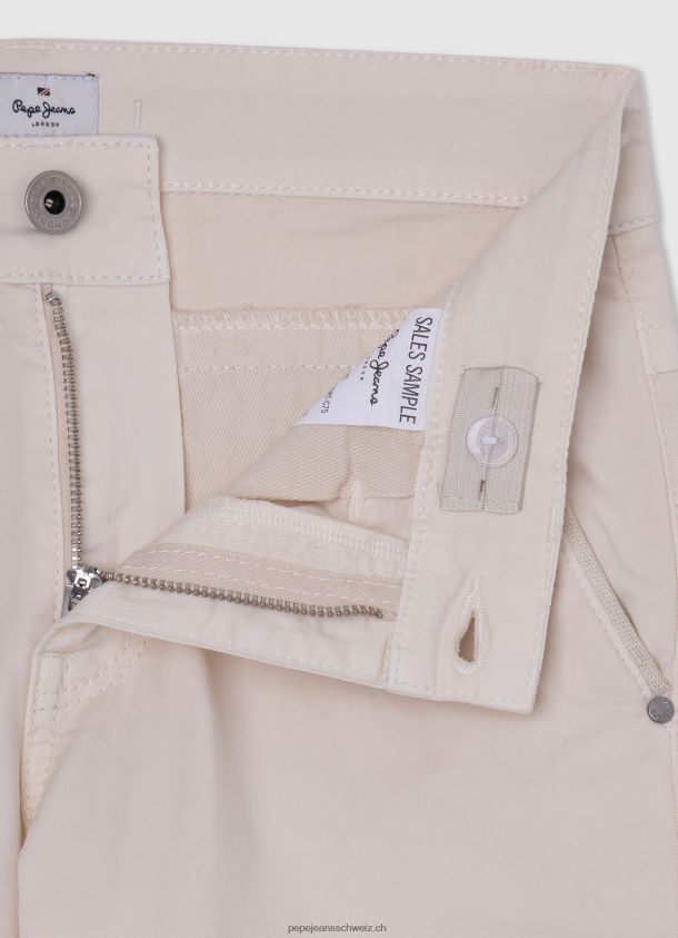 Chino-Shorts mit normaler Passform Junge Pepe Jeans Elfenbein 84XH6T1697