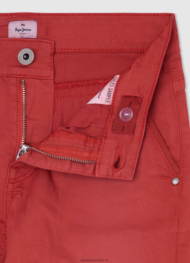 Chino-Shorts mit normaler Passform Junge Pepe Jeans studiorot 84XH6T1693