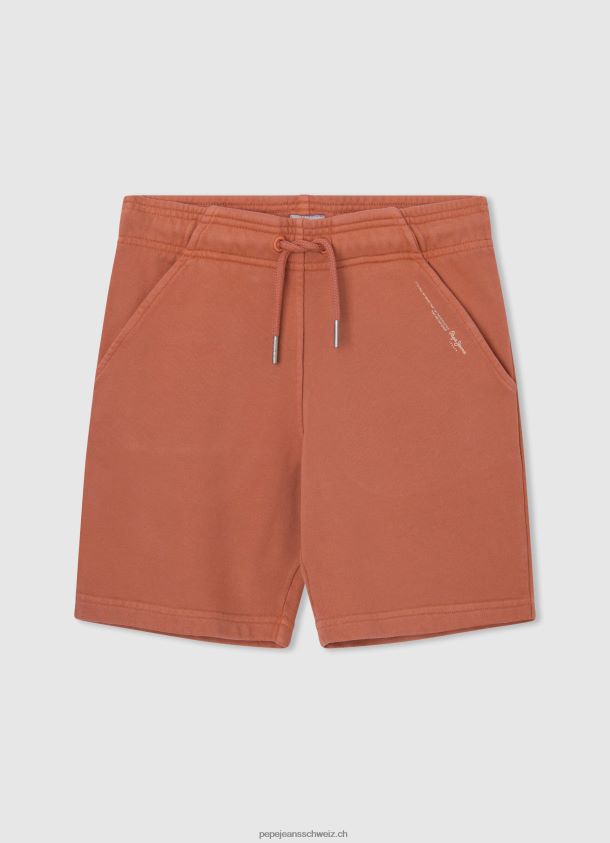 Sportliche Shorts mit Logo-Print Junge Pepe Jeans Kürbis orange 84XH6T1687