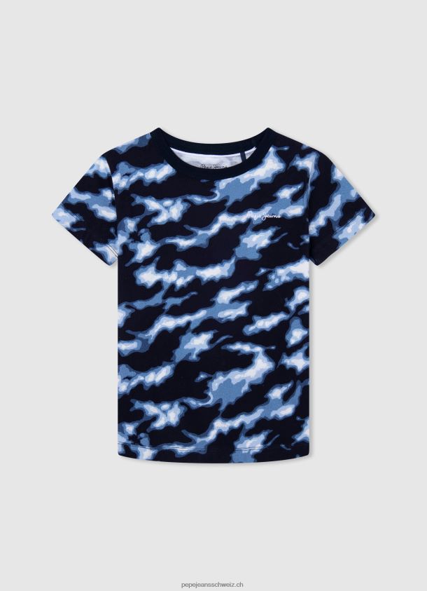 Camouflage-T-Shirt aus Baumwolle Junge Pepe Jeans ozzy 84XH6T1623
