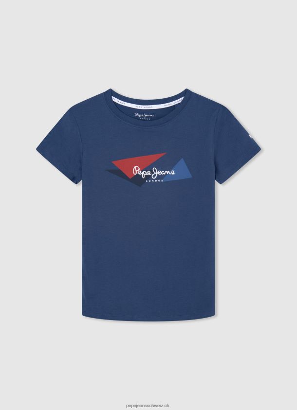 T-Shirt mit Flaggenlogo Junge Pepe Jeans Jarman 84XH6T1640