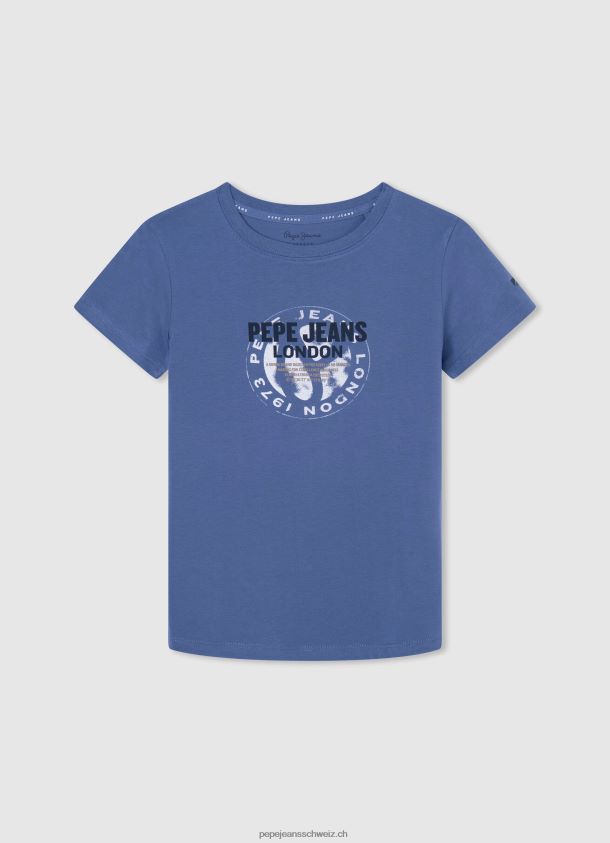 bedrucktes T-Shirt aus Baumwolle mit Logo Junge Pepe Jeans ozzy 84XH6T1633