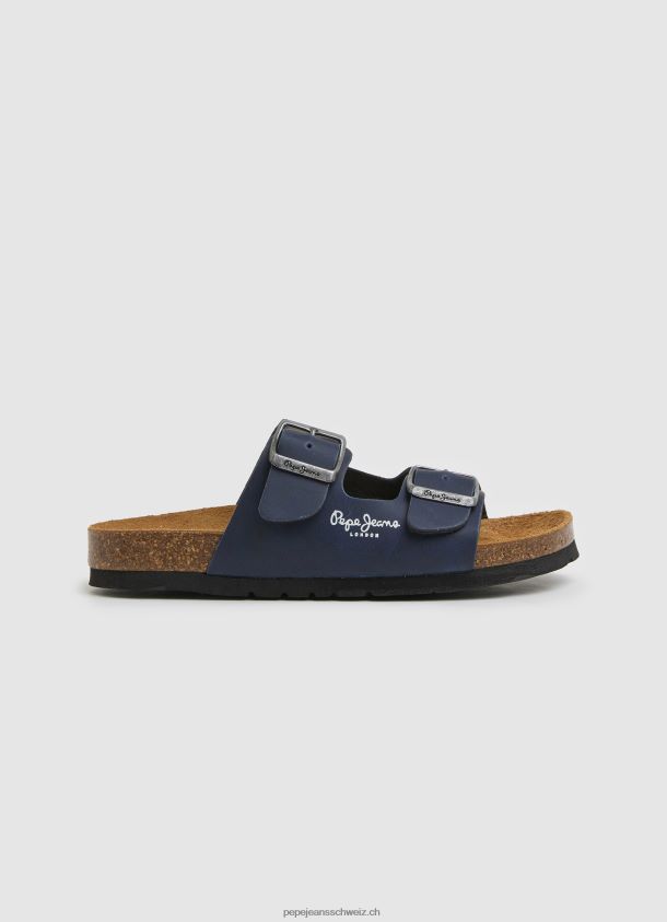 Double Kansas anatomische Sandalen Junge Pepe Jeans Marine 84XH6T1546