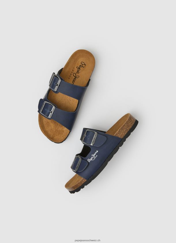 Double Kansas anatomische Sandalen Junge Pepe Jeans Marine 84XH6T1546