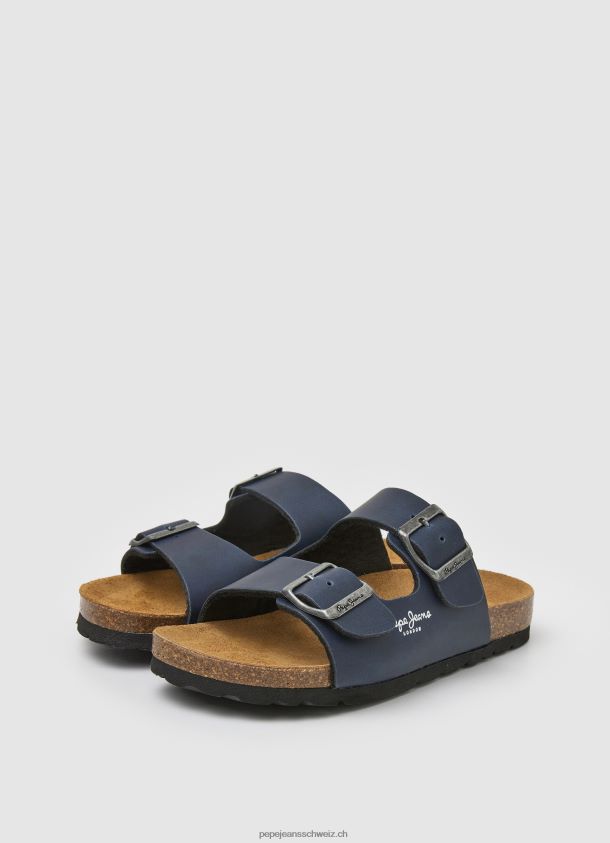Double Kansas anatomische Sandalen Junge Pepe Jeans Marine 84XH6T1546