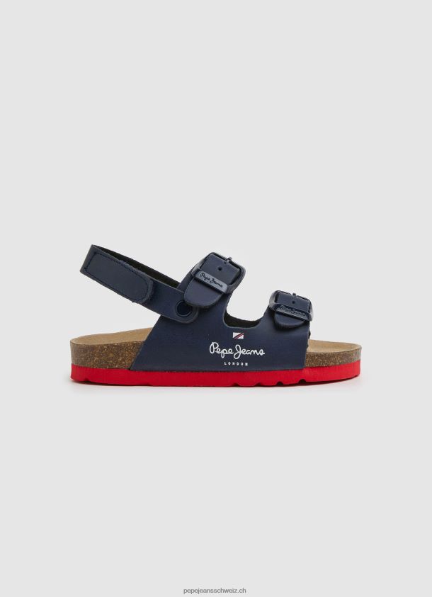 Double Kansas anatomische Sandalen Junge Pepe Jeans Marine 84XH6T1549