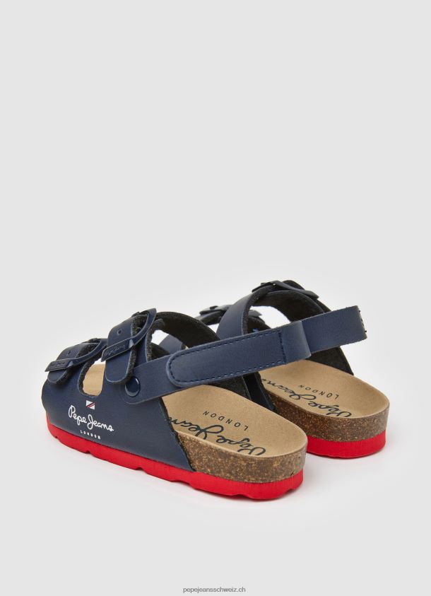 Double Kansas anatomische Sandalen Junge Pepe Jeans Marine 84XH6T1549