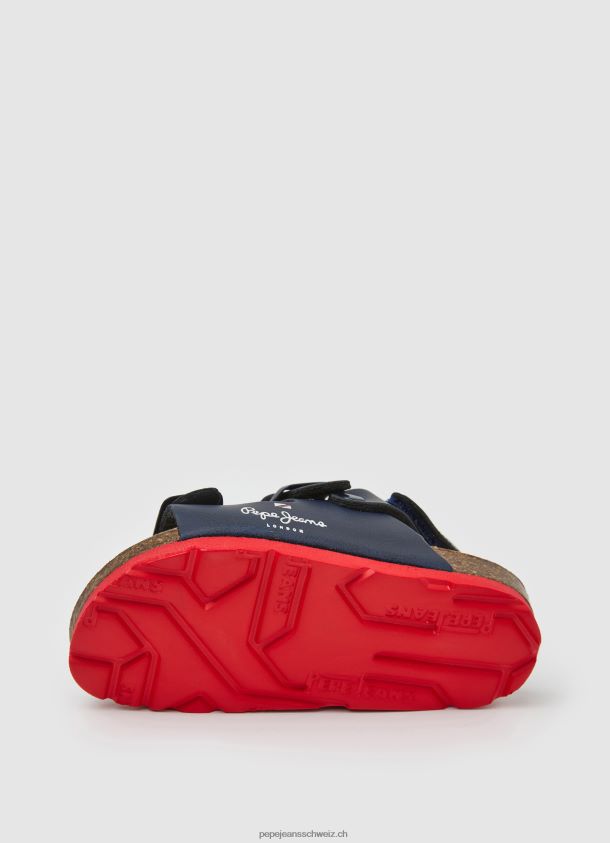 Double Kansas anatomische Sandalen Junge Pepe Jeans Marine 84XH6T1549
