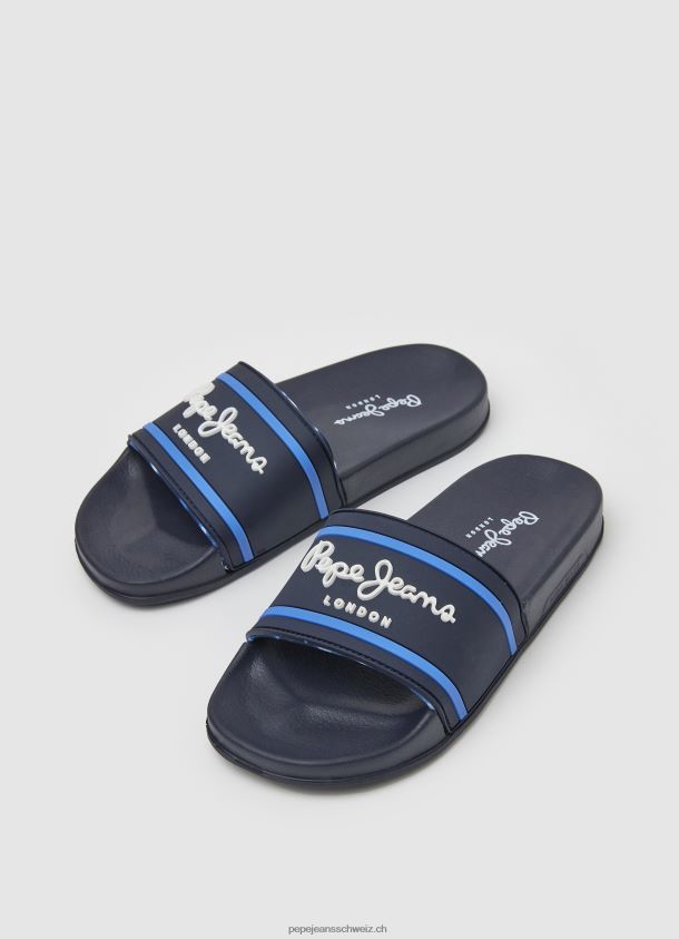 Slider-Logo-Strand-Flip-Flops Junge Pepe Jeans Marine 84XH6T1552