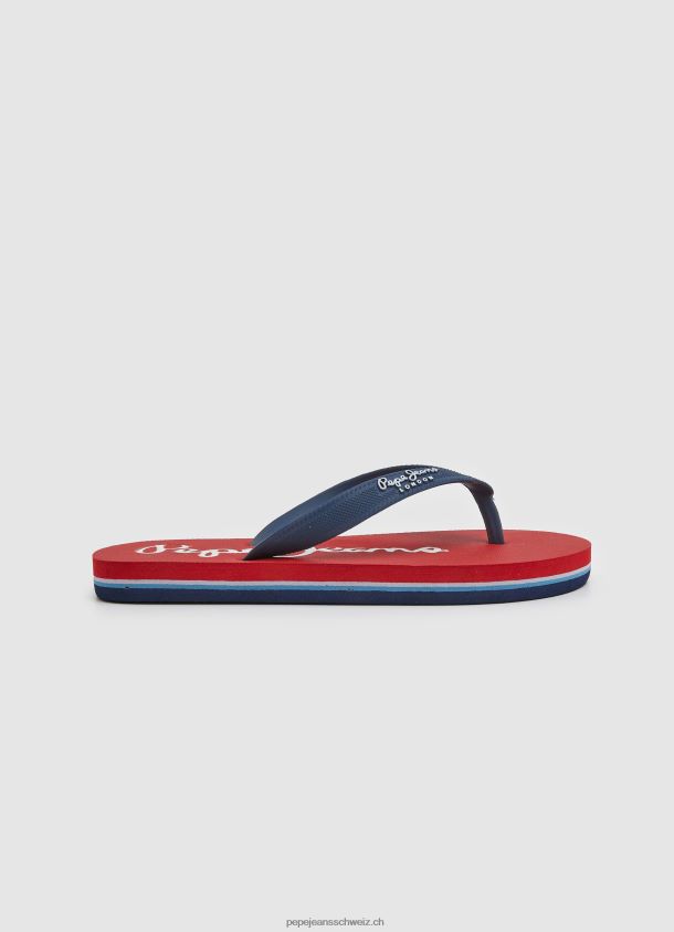 bay beach einfache strandflipflops Junge Pepe Jeans Rot 84XH6T1556