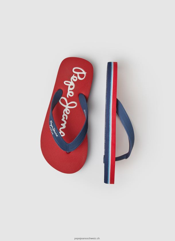 bay beach einfache strandflipflops Junge Pepe Jeans Rot 84XH6T1556
