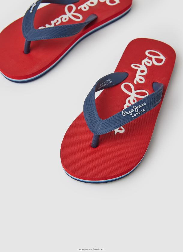 bay beach einfache strandflipflops Junge Pepe Jeans Rot 84XH6T1556