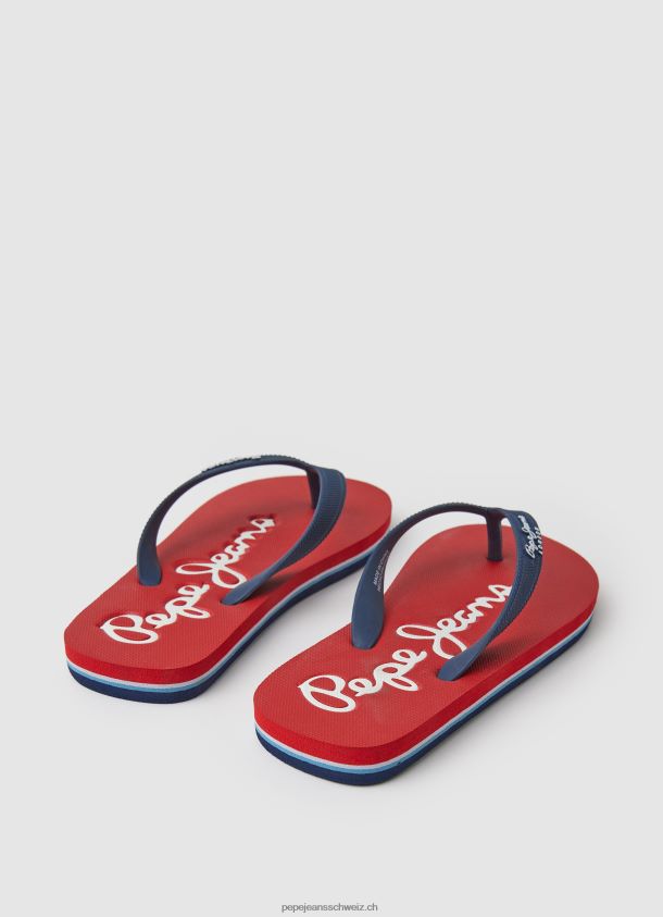 bay beach einfache strandflipflops Junge Pepe Jeans Rot 84XH6T1556