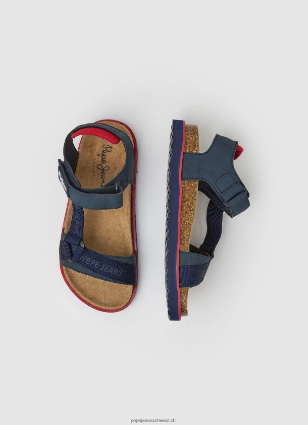 berlin montag anatomische Sandalen Junge Pepe Jeans Marine 84XH6T1550