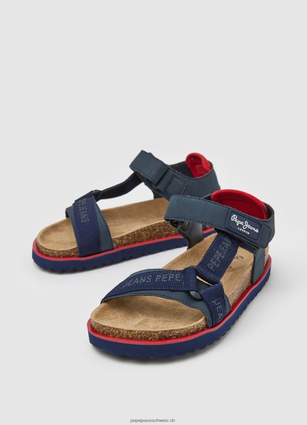 berlin montag anatomische Sandalen Junge Pepe Jeans Marine 84XH6T1550