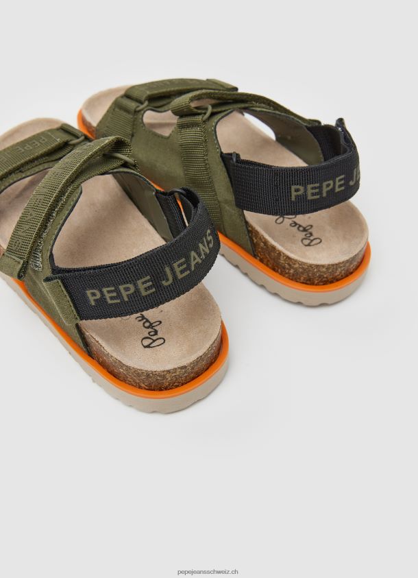 berlin samstag anatomische sandalen Junge Pepe Jeans khakigrün 84XH6T1551