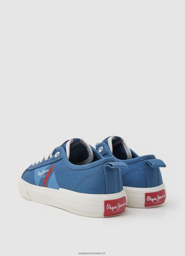 Allen Flag vulkanisierte Turnschuhe Junge Pepe Jeans Indigo 84XH6T1561