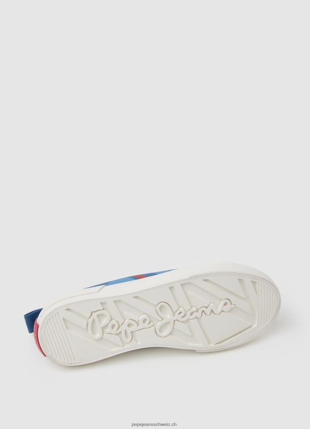 Allen Flag vulkanisierte Turnschuhe Junge Pepe Jeans Indigo 84XH6T1561