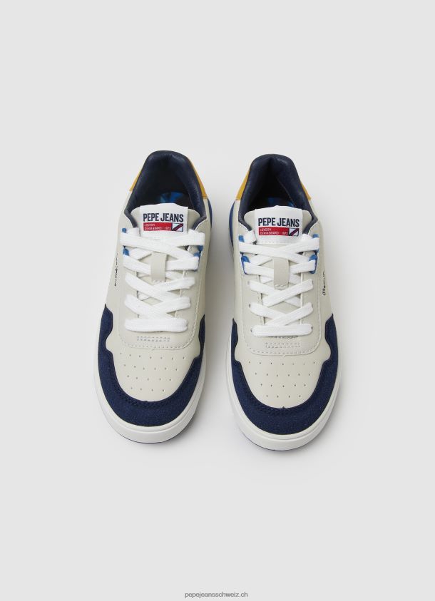 Baxter Basket Basic Turnschuhe Junge Pepe Jeans Ozean 84XH6T1539