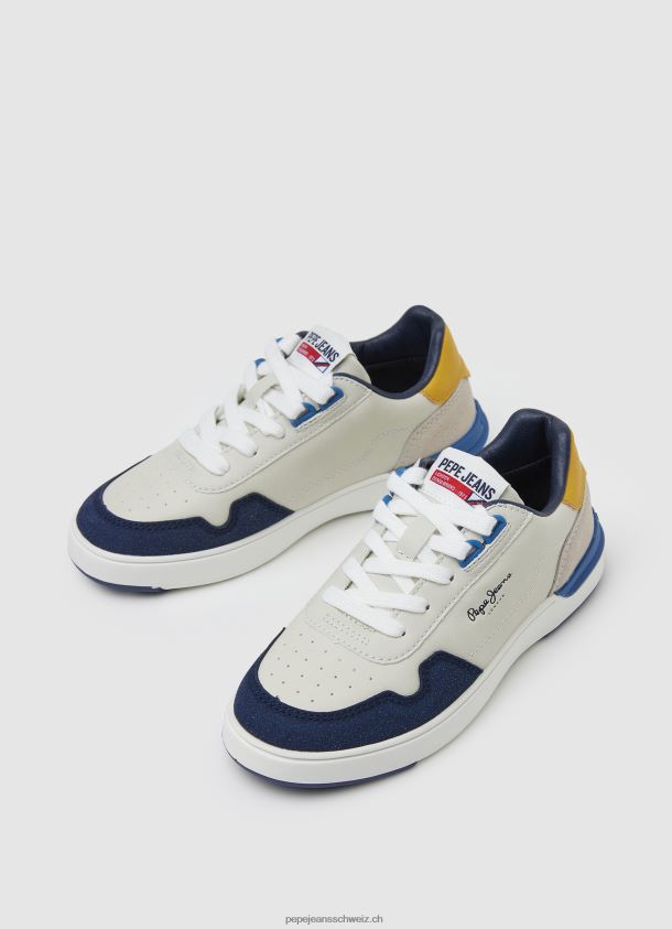 Baxter Basket Basic Turnschuhe Junge Pepe Jeans Ozean 84XH6T1539