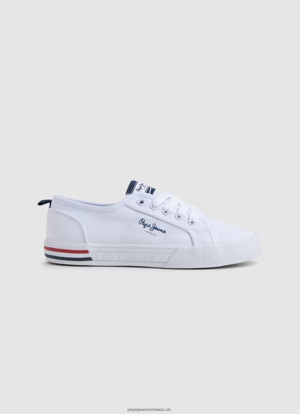 Brady Basic-Sneaker Junge Pepe Jeans Weiss 84XH6T1560