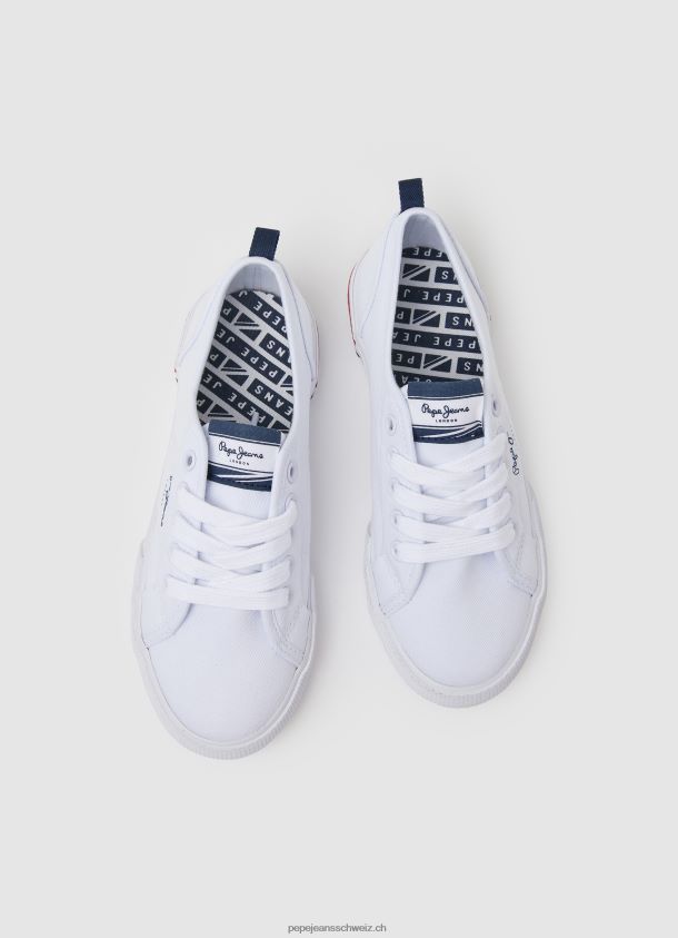 Brady Basic-Sneaker Junge Pepe Jeans Weiss 84XH6T1560