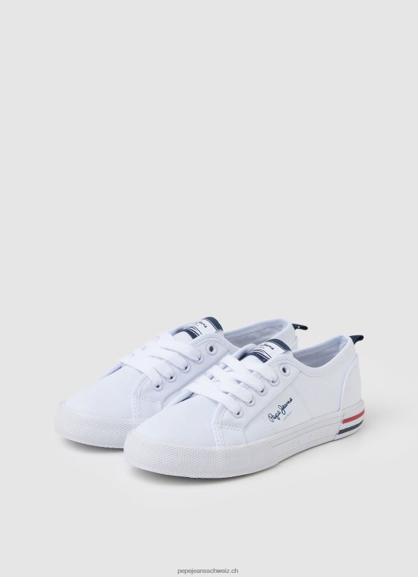 Brady Basic-Sneaker Junge Pepe Jeans Weiss 84XH6T1560