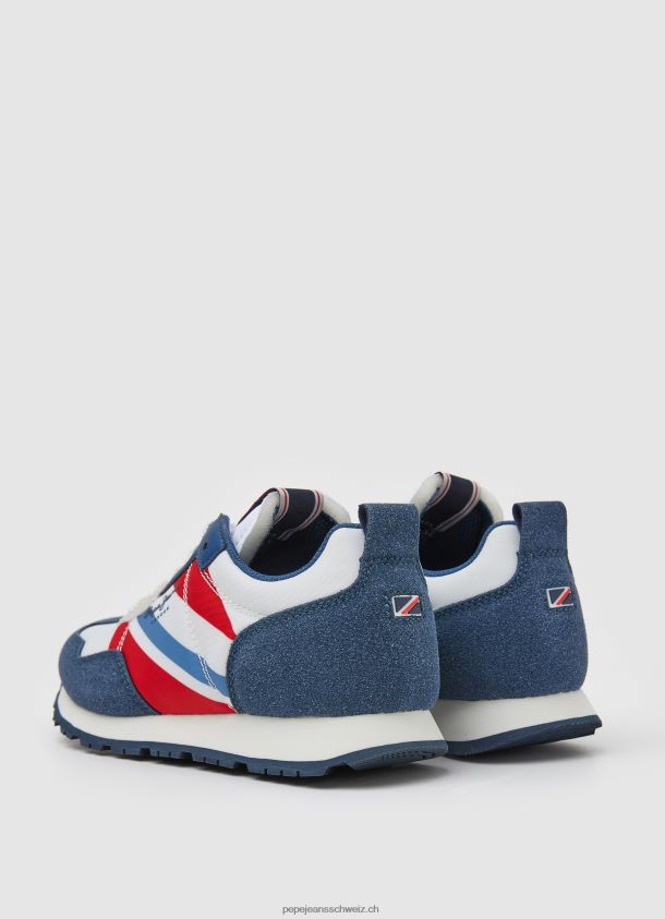 Kombinierte Turnschuhe mit Foster-Print Junge Pepe Jeans Ozean 84XH6T1523