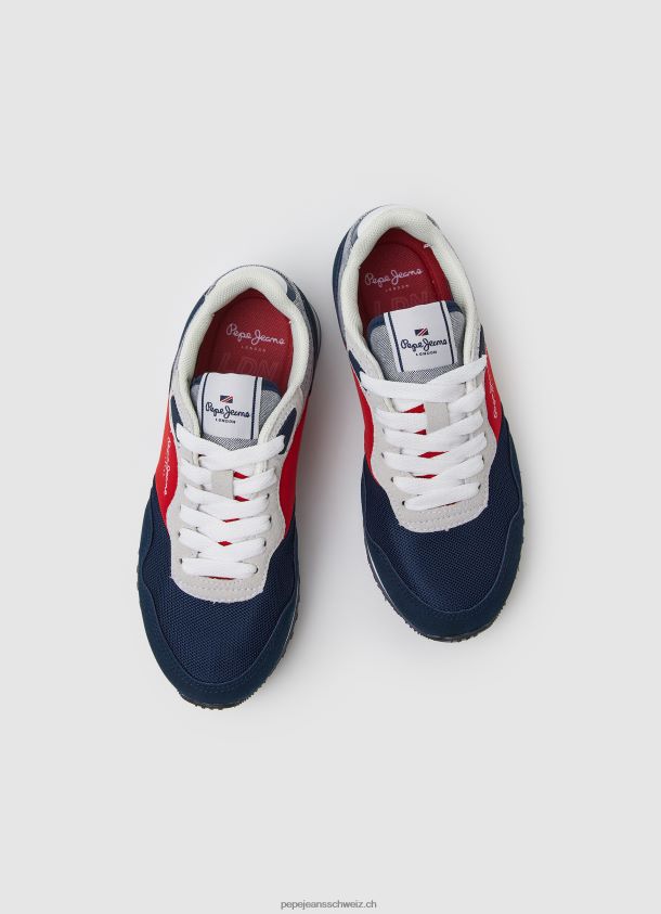 London Brighton Basic Turnschuhe Junge Pepe Jeans Marine 84XH6T1529