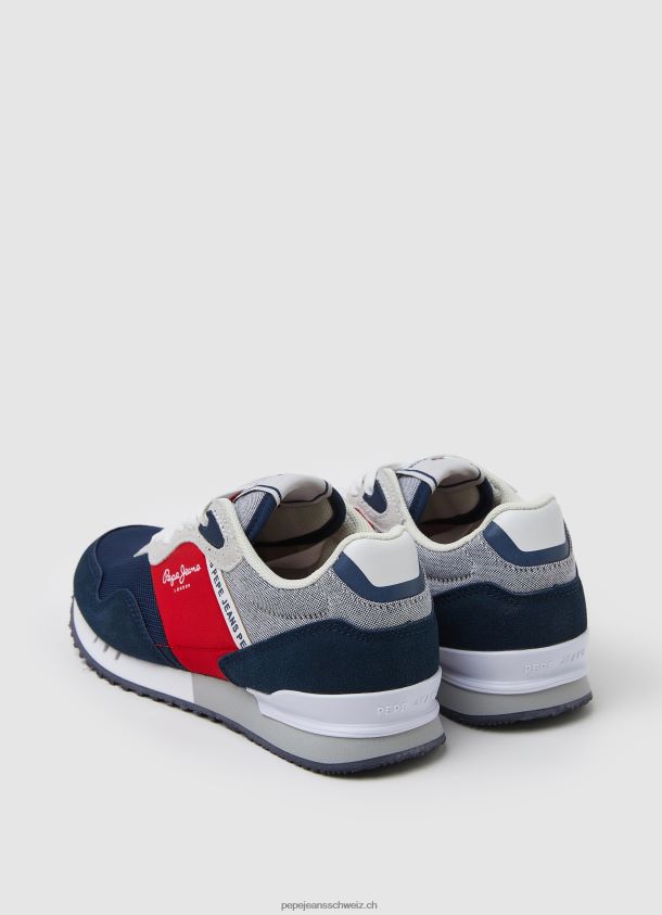 London Brighton Basic Turnschuhe Junge Pepe Jeans Marine 84XH6T1529