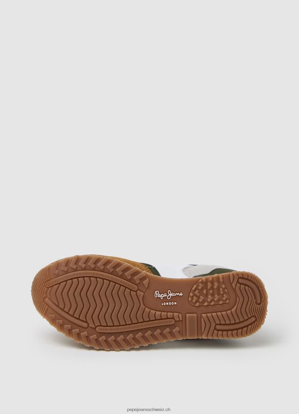 London kann kombinierte Turnschuhe Junge Pepe Jeans Armee 84XH6T1533