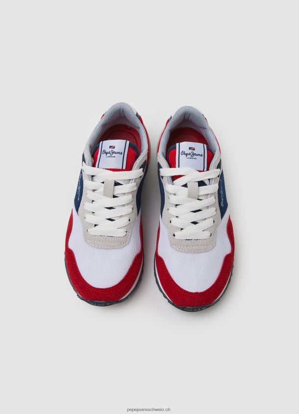London kann kombinierte Turnschuhe Junge Pepe Jeans Rot 84XH6T1531